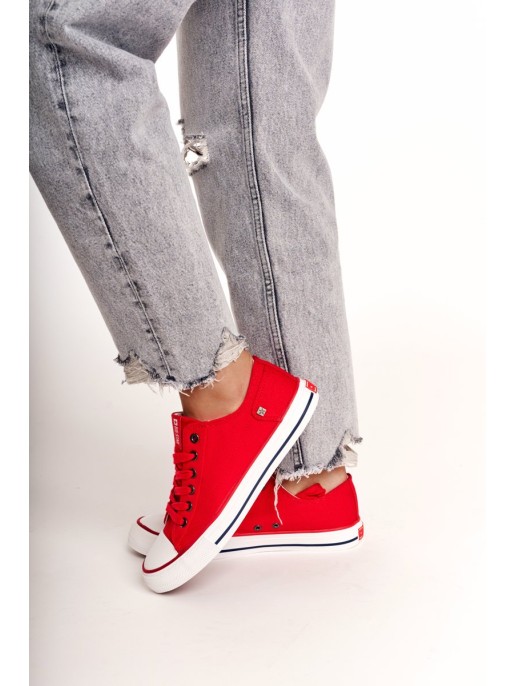 Women's Classic Low Sneakers Big Star DD274339 Red