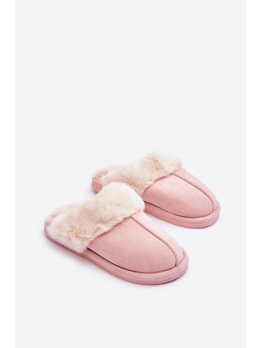 Women's Slippers With Fur Pink Pinky