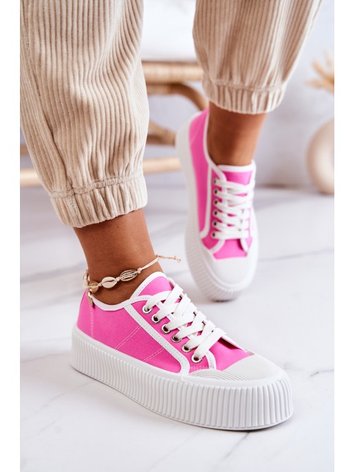 Low Sneakers On Platform Pink Mischa