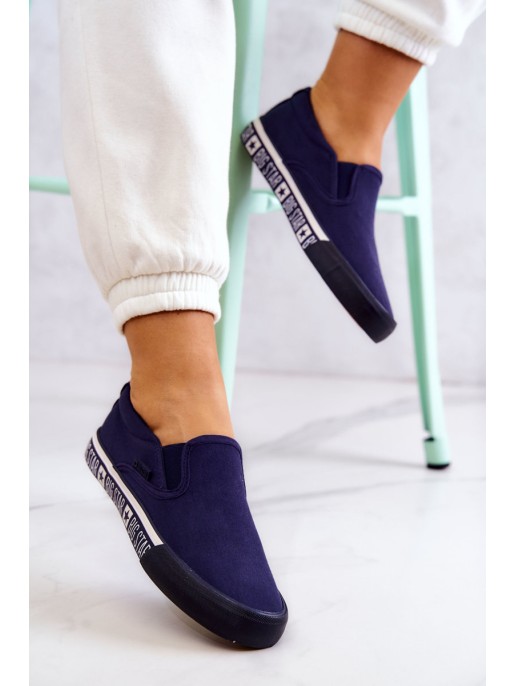 Women's Slip-on Sneakers Big Star HH274011 Navy blue