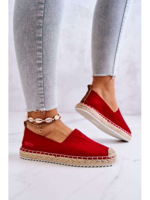 Espadrilles On A Braided Sole Big Star HH274494 Red