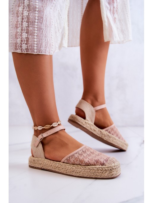 Women's Espadrilles With Buckle Nude Charlene