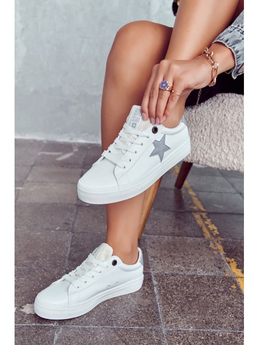 Leather Sneakers Star Big Star JJ274240 White