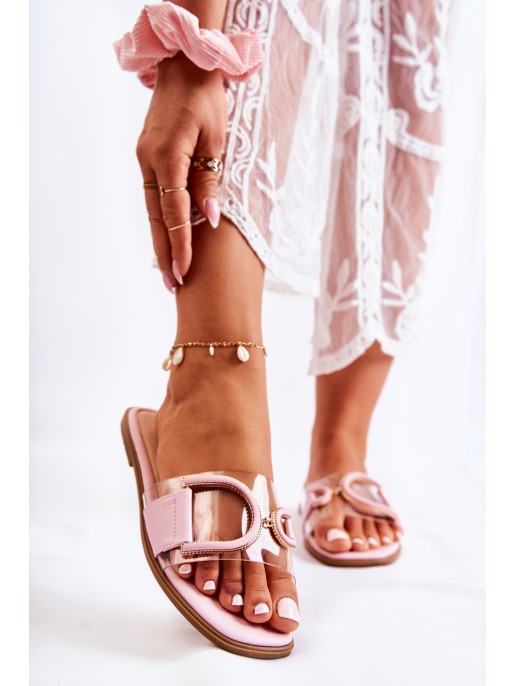 Women's Fashionable Slippers Pink Marsala
