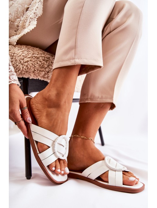 Women's Fashionable Slippers White Sansa