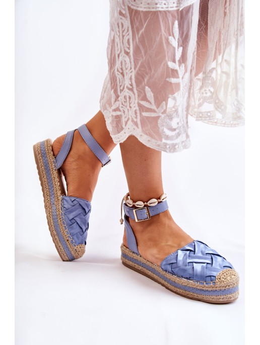 Women's Espadrilles Sandals On The Platform Blue Susane