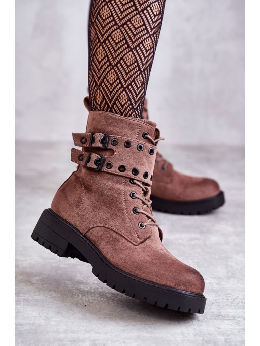 Women's Suede Warm Boots Bright brown Silvor