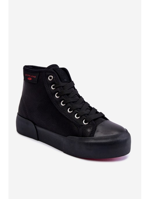 Women's High Sneakers Cross Jeans KK2R4055C Black