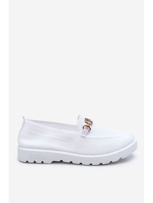 Women's Slip-On Sneakers With Embellishment White Alena