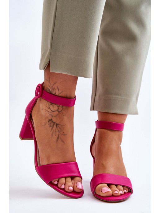 Women's Sandals On Heel Fuchsia Lexi