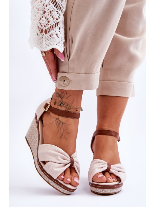 Women's Wedge Sandals Light beige Daphne