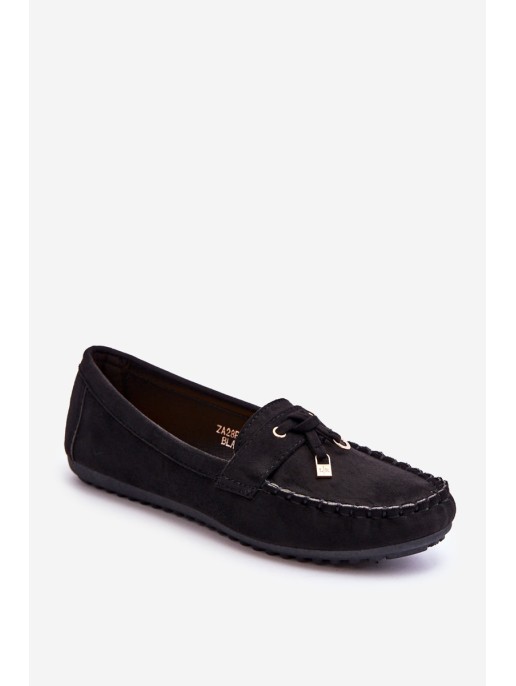 Classic Suede Loafers Black Good Time