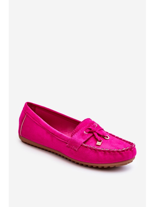 Classic Suede Loafers Fuchsia Good Time