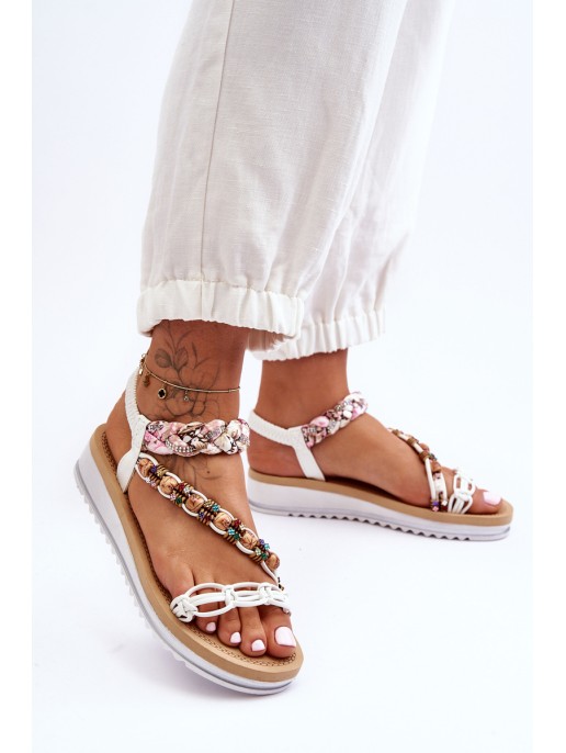 Comfortable Women's Wedge Sandals White Jodie