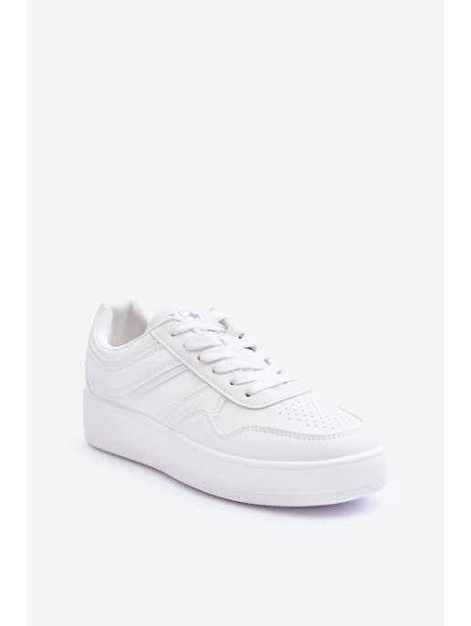 Women's Platform Sports Shoes White Pudina