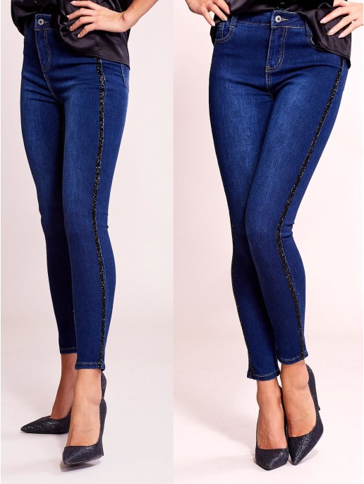 Spodnie jeans-JMP-SP-H-1910.85-ciemny niebieski