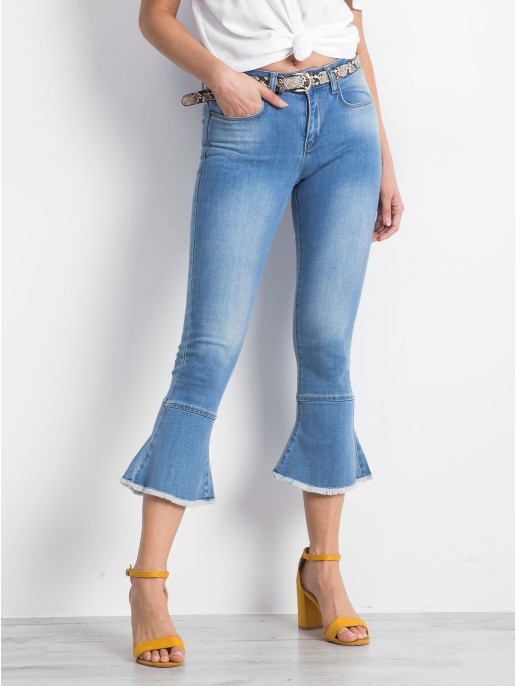 Spodnie jeans-RD18YB010739-niebieski