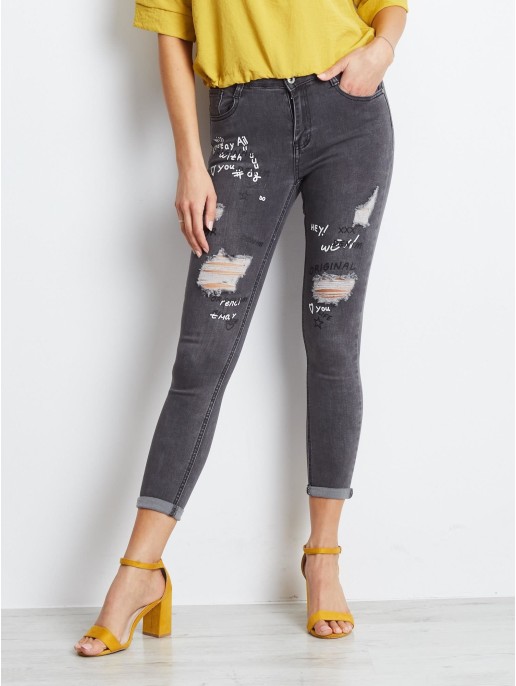 Spodnie jeans-JMP-SP-F2437.54P-ciemny szary