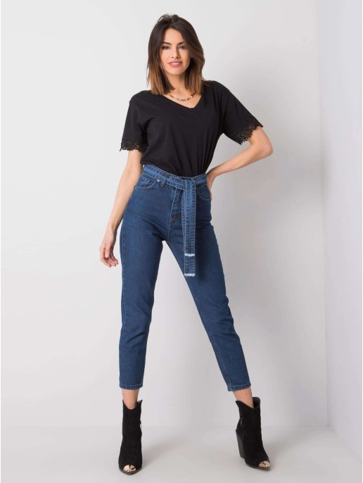 Spodnie jeans-320-SP-2902.09P-ciemny niebieski