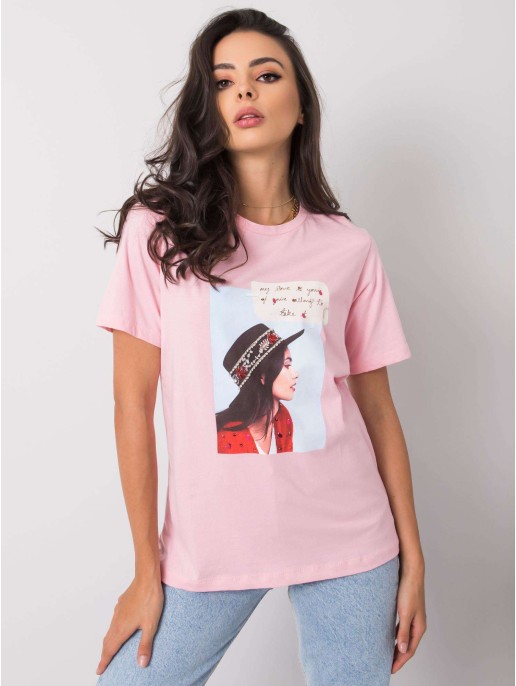 T-shirt-PM-TS-SS21TX64.32-różowy