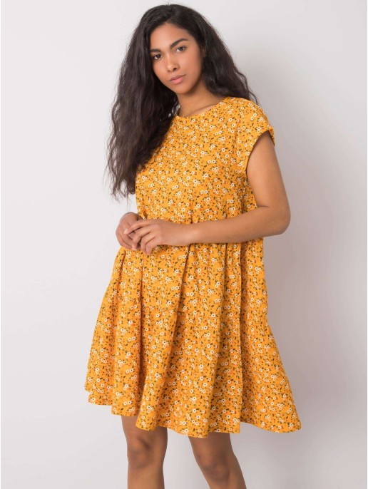 Sukienka-D50051Z30268-ciemny żółty