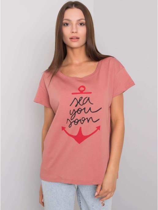 T-shirt-FA-TS-7196.74P-ciemny różowy