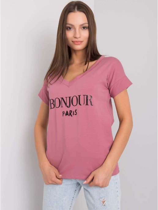 T-shirt-FA-TS-7161.32P-ciemny różowy