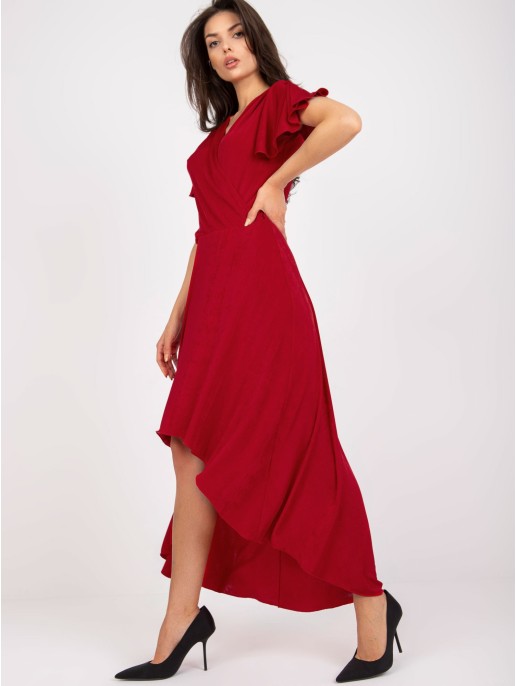 Sukienka-NU-SK-16931.05P-ciemny czerwony