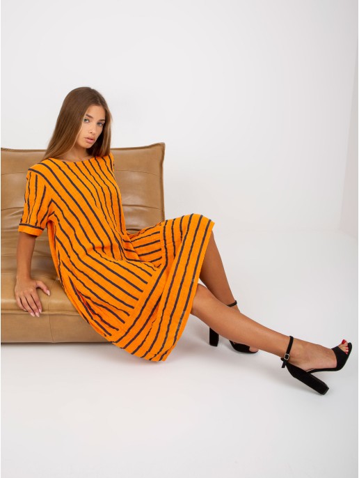 Sukienka-DHJ-SK-3243.97-pomarańczowy