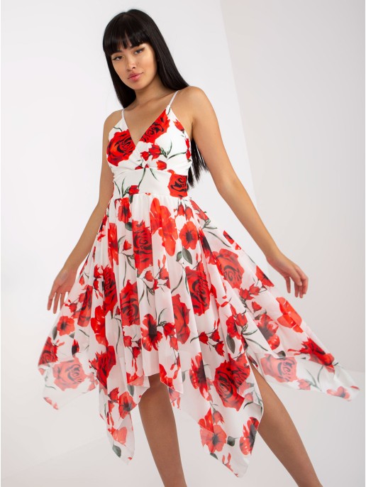 Sukienka-DHJ-SK-15952-1.24X-biało-czerwony