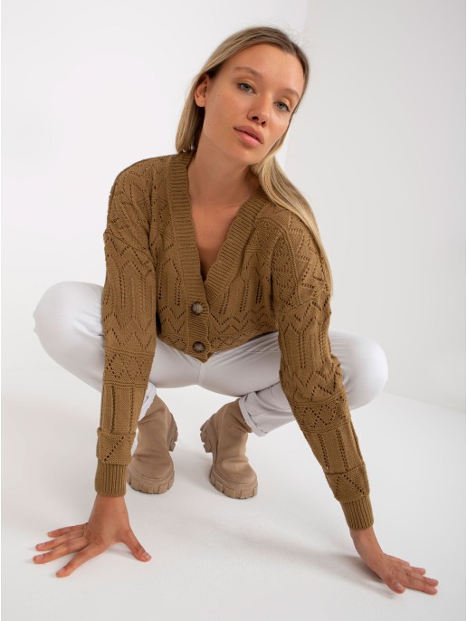 Sweter-LC-SW-8022.04P-ciemny bezowy