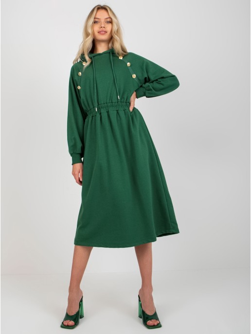 Sukienka-RV-SK-8336.12P-ciemny zielony