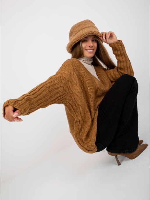 Sweter-TW-SW-BI-M903.33X-camelowy