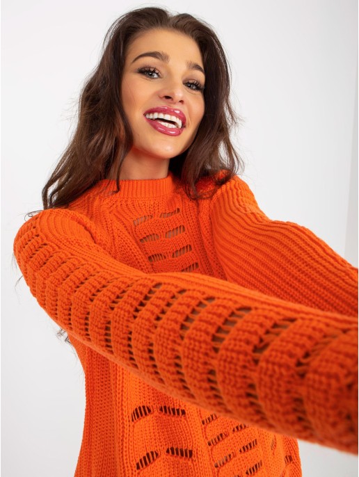 Sweter-BA-SW-8056.21P-pomarańczowy