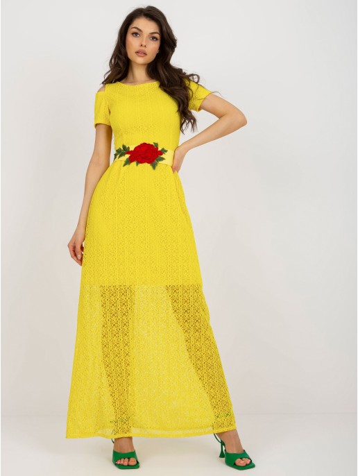Sukienka-LK-SK-506318.16P-żółty