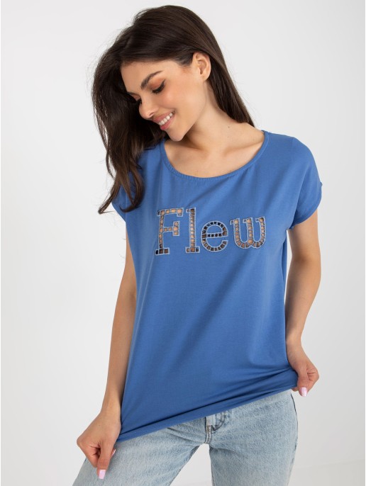 T-shirt-FA-TS-8515.46-ciemny niebieski