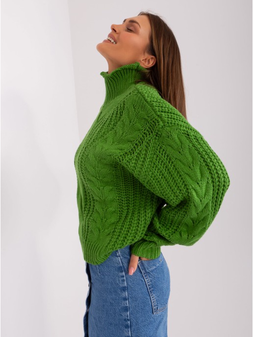 Sweter-AT-SW-2350.91P-zielony