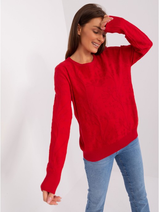 Sweter-AT-SW-2231.99P-czerwony