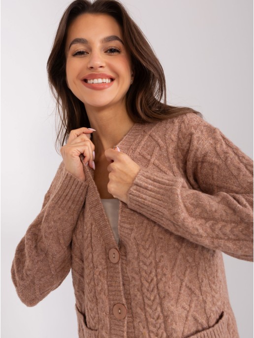 Sweter-AT-SW-2358.31-jasny brązowy