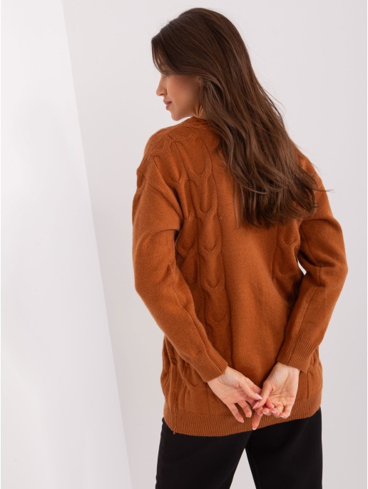 Sweter-AT-SW-2241.36P-jasny brązowy
