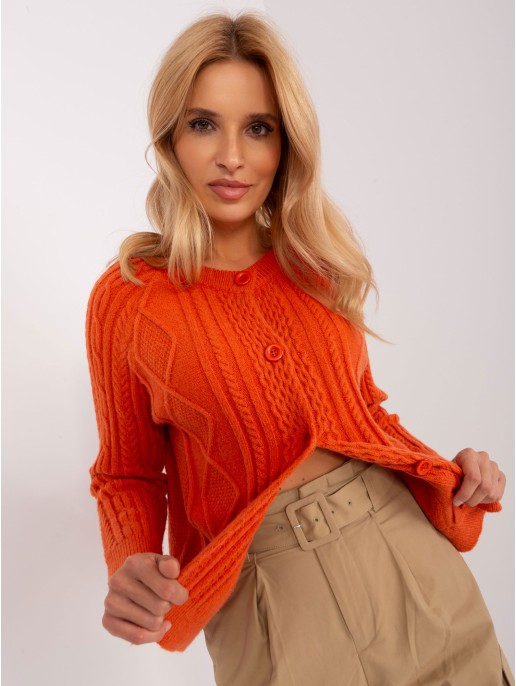 Sweter-AT-SW-2346-2.99P-pomarańczowy