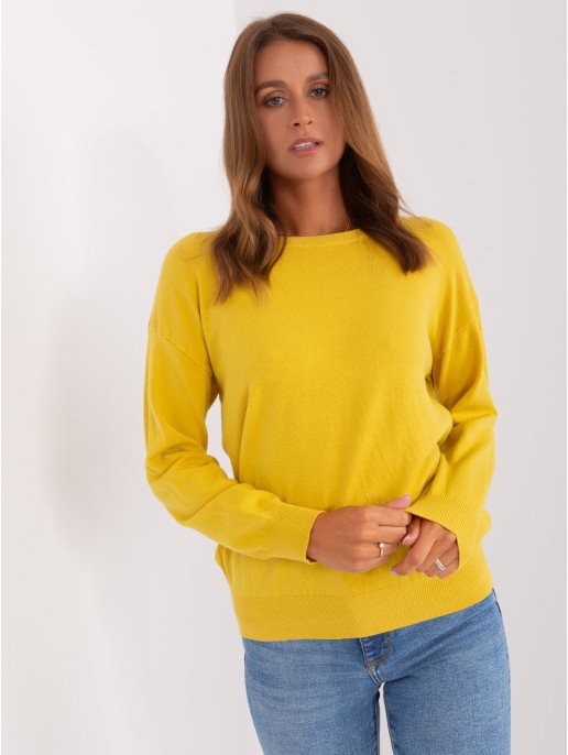 Sweter-AT-SW-2325.95P-żółty