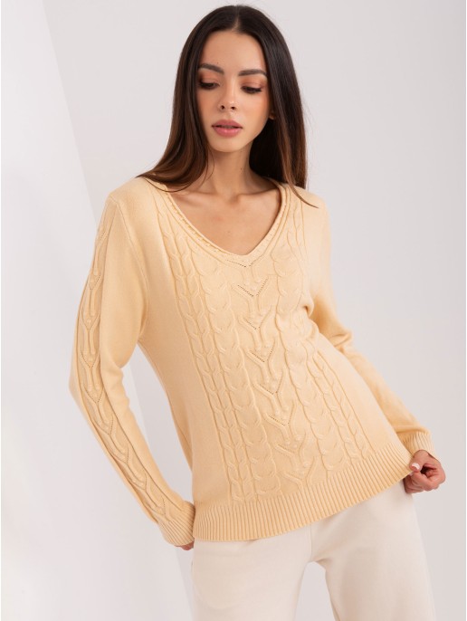 Sweter-AT-SW-2329.98P-beżowy