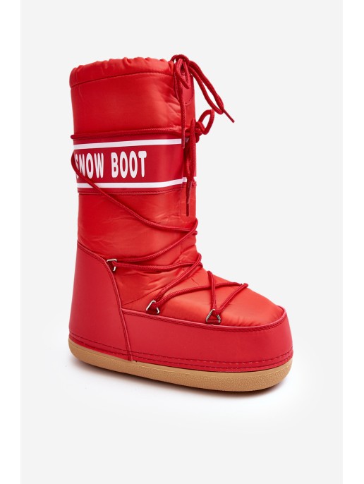 Women's High Snow Boots Red Venila