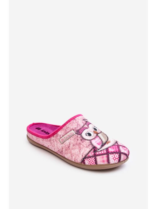 Home Slippers Owl Inblu GF000018 Pink