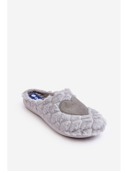 Women's Furry Home Shoes Slippers Inblu EC000099 Grey
