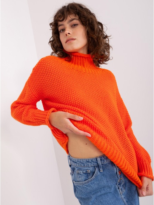 Sweter-BA-SW-8049.20P-pomarańczowy