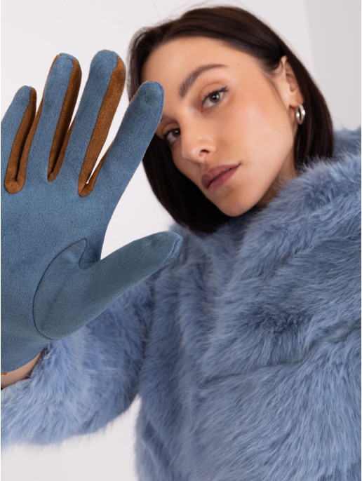 Rękawiczki-AT-RK-238601.25P-szaro-niebieski