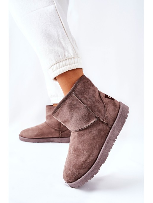 Snow Boots Fleece-lined Brown Vicandi