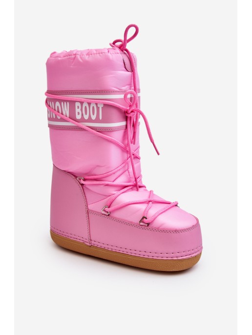 Women's High Snow Boots Pink Venila
